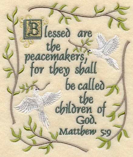 blessed are the peacemakers graphic
