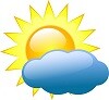 Picture of an animated cloud and sun